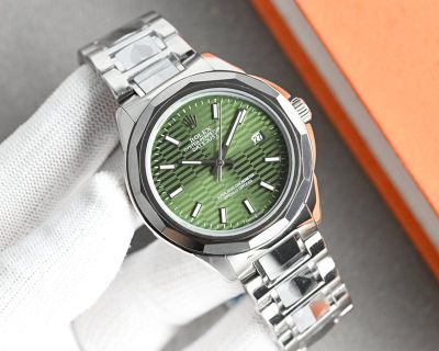Rolex Datejust replica with green dial 8205 Movement 316L Steel 42mm Men Mechanical Watch